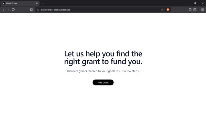 Grant Finder – screenshot 1