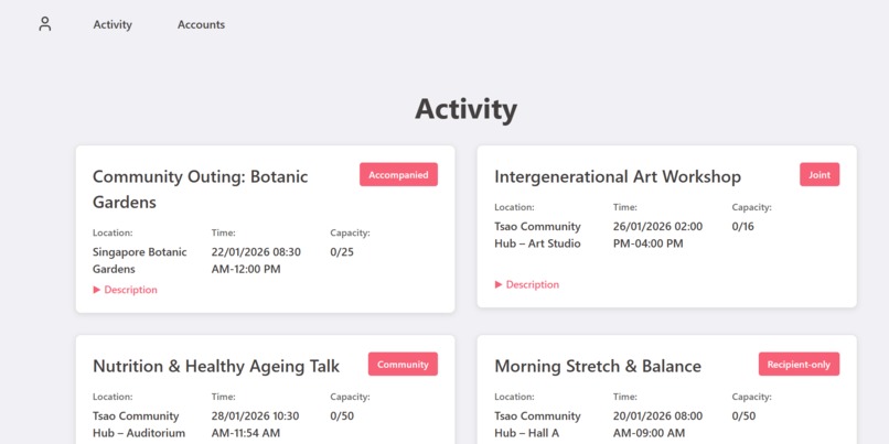 Activity Sign-up System – screenshot 6