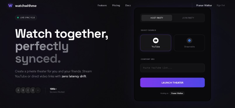 WatchWithMe – screenshot 2