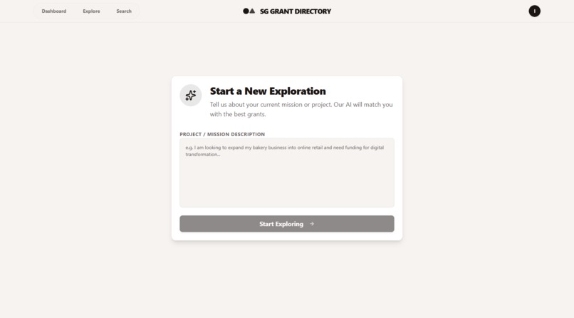 SG Grant Directory – screenshot 3