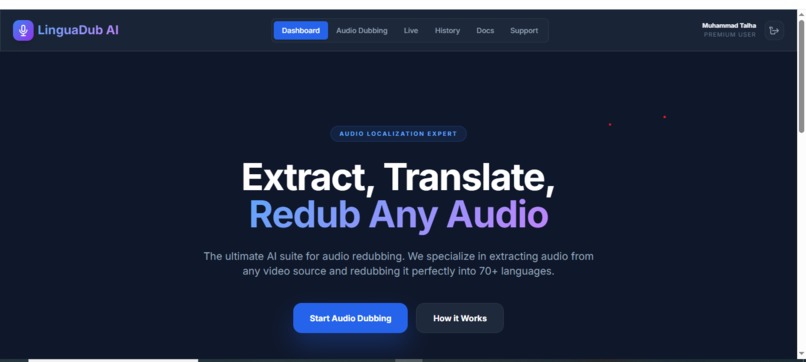 LinguaDub AI – screenshot 1