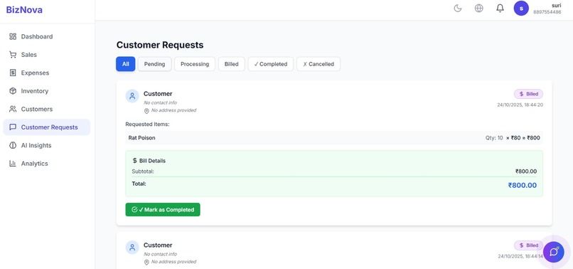 BizNova – screenshot 2