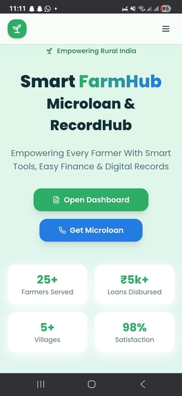 Smart Farm Microloan and record Hub  – screenshot 1