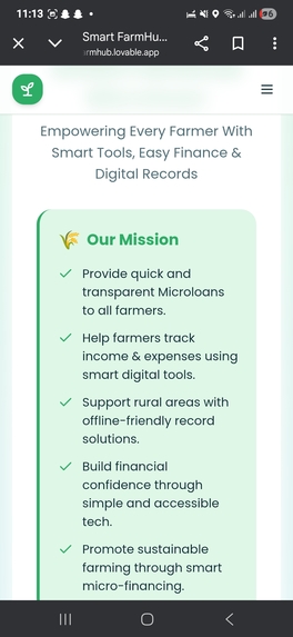 Smart Farm Microloan and record Hub  – screenshot 2