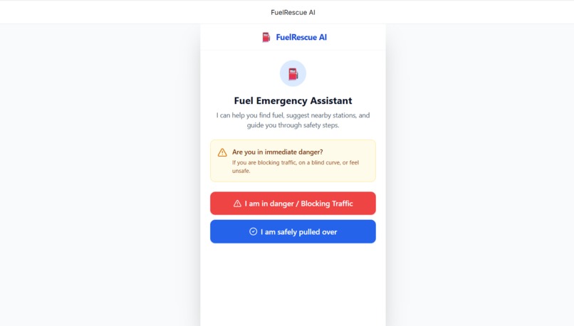 FuelRescue AI  – screenshot 1