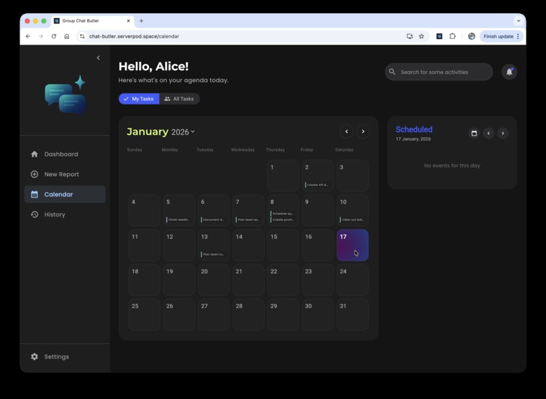 Group Chat Butler – screenshot 3