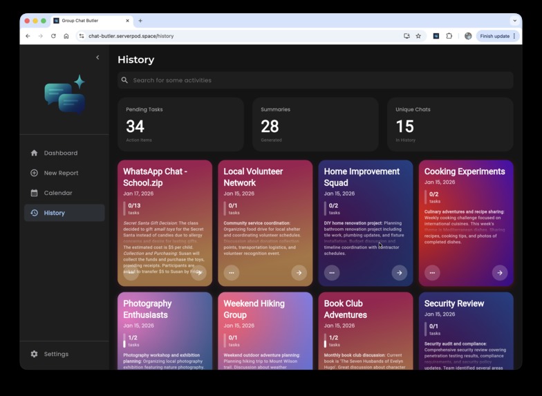 Group Chat Butler – screenshot 4