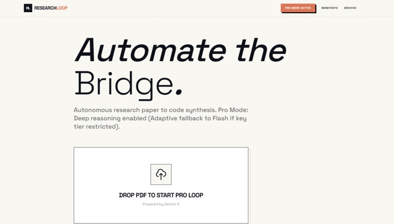 ResearchLoop – screenshot 1