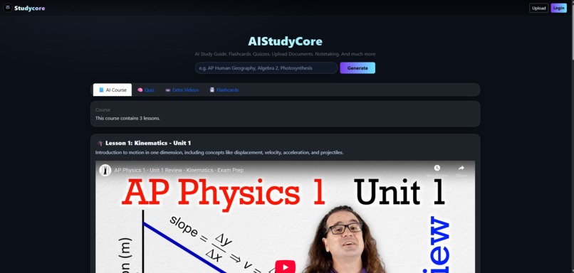 StudyCore – screenshot 2