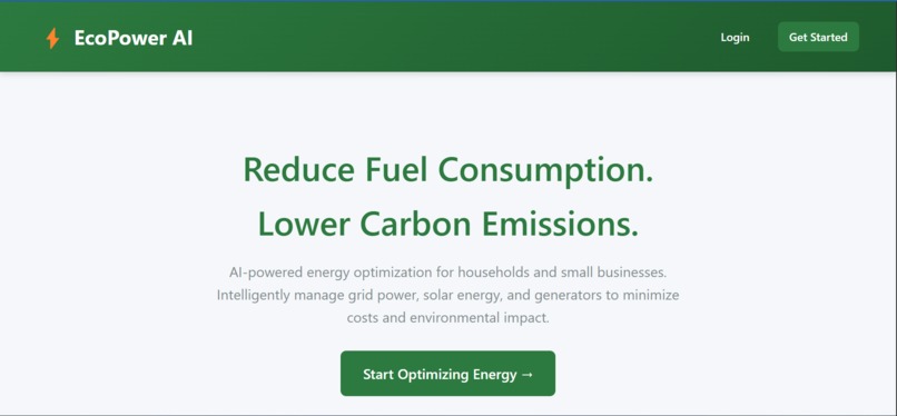 EcoPower AI – screenshot 1