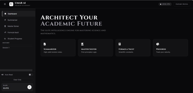 UMAR AI- PREMIER ACADEMIC – screenshot 1