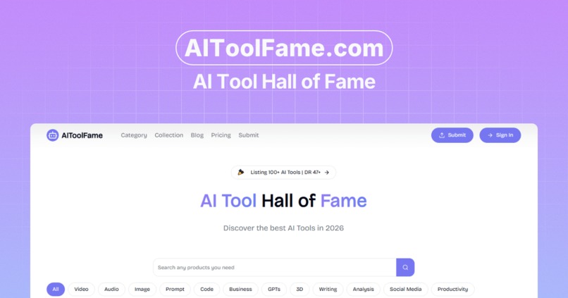 AIToolFame – screenshot 1