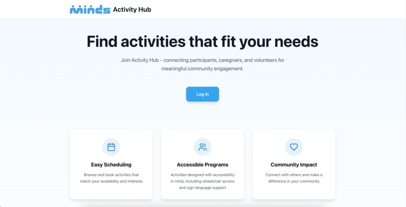 MINDS Activity Hub  – screenshot 1
