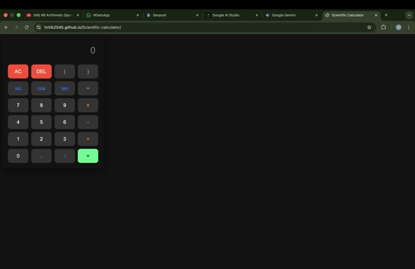Scientific calculator – screenshot 1