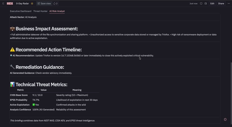 0-Day Radar – screenshot 4