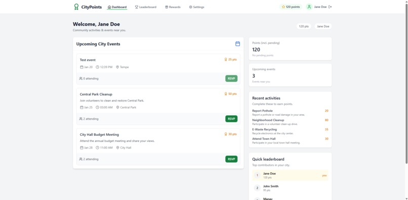 CityPoints - Civic Engagement Platform – screenshot 2