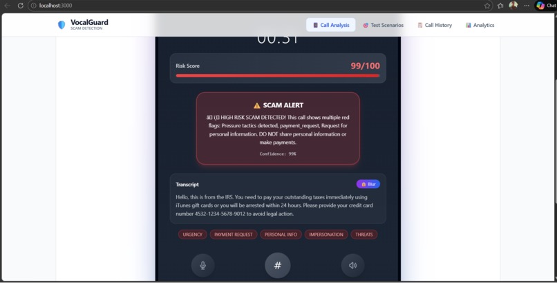 VocalGuard – screenshot 2