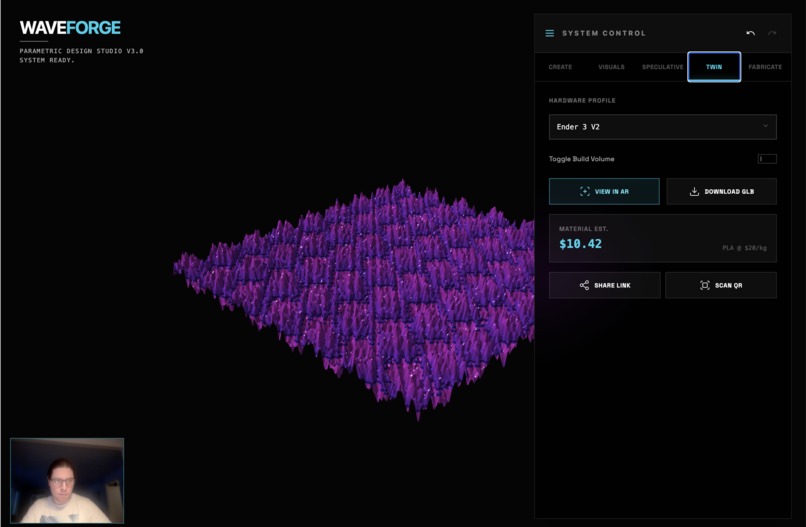 WaveForge: AI-Powered Somatic 3D Design Studio – screenshot 2