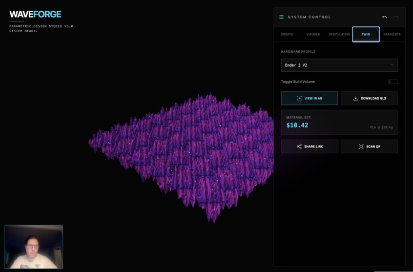 WaveForge: AI-Powered Somatic 3D Design Studio – screenshot 3