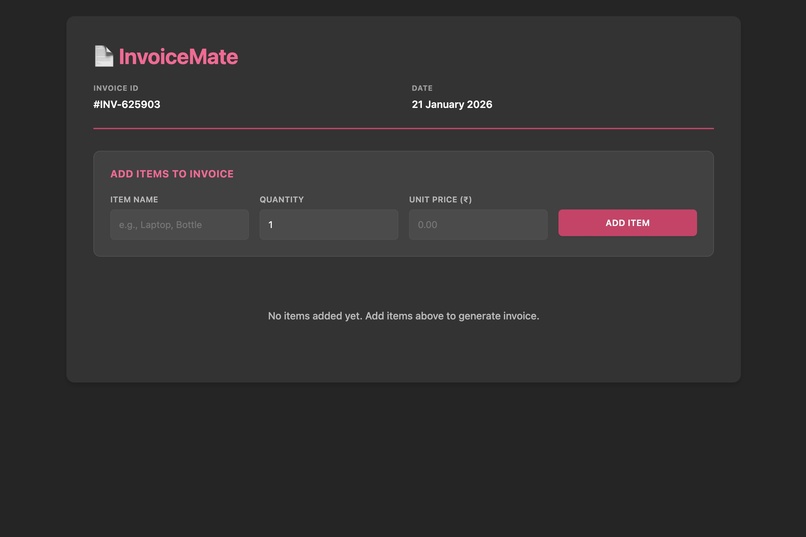 InvoiceMate – screenshot 1