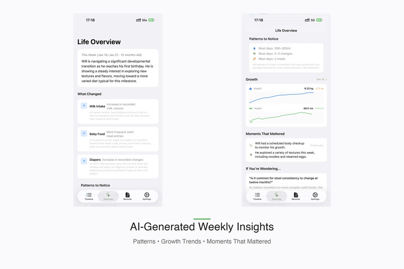NurtureLens powered by the BabySense Agent – screenshot 3