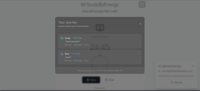 StudyByEnergy – screenshot 5