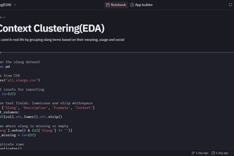 Holistic Context Clustering(EDA)