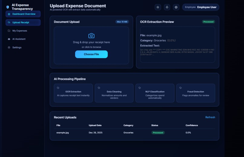 AI-Powered NGO Financial Transparency – screenshot 5
