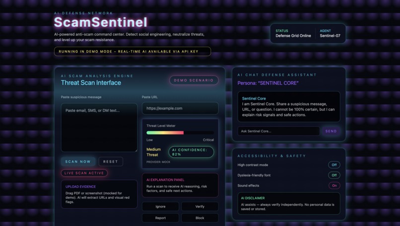ScamSentinel – screenshot 1