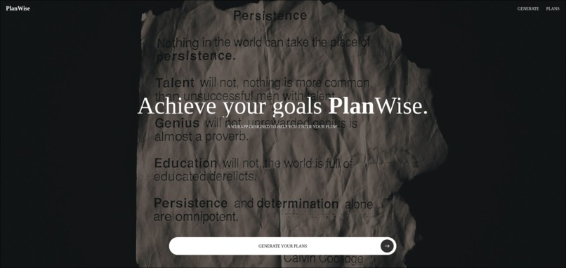 PlanWise – screenshot 2
