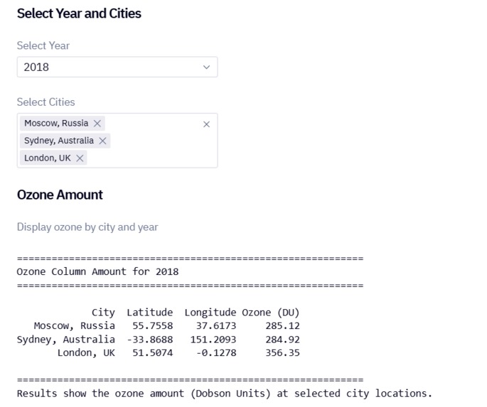 O3Scope (Ozone Analysis and Prediction Using Nasa DataSet) – screenshot 5