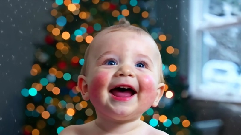 Baby’s First Christmas – AI Music Video – screenshot 1