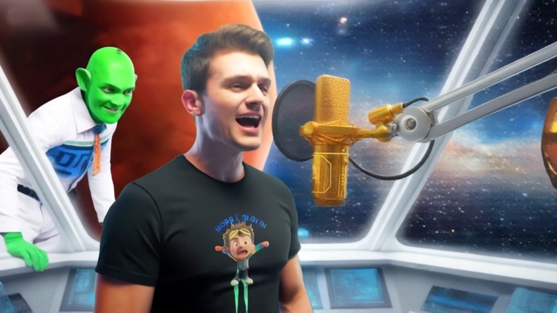Not Here. Promise! – AI Sci-Fi Music Video – screenshot 1