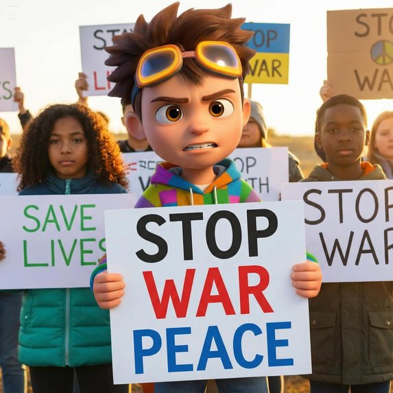 Stand Up! – AI-Assisted Music Video for Peace – screenshot 1