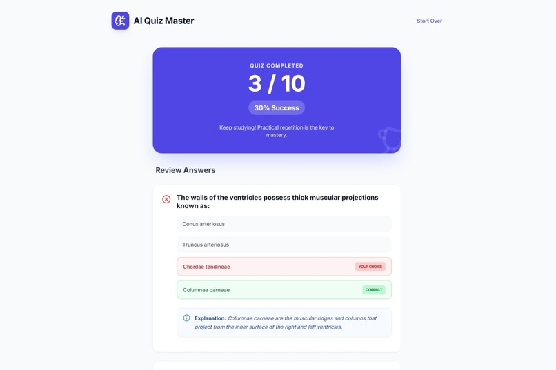 AI Quiz Master – screenshot 3