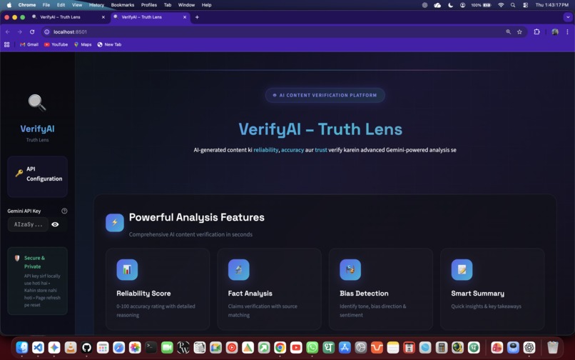 VerifyAI – Truth Lens – screenshot 1