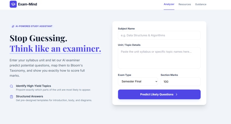 EXAM -MIND – screenshot 1