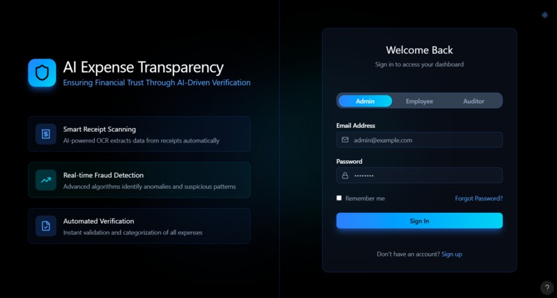 AI-Powered NGO Financial Transparency – screenshot 1
