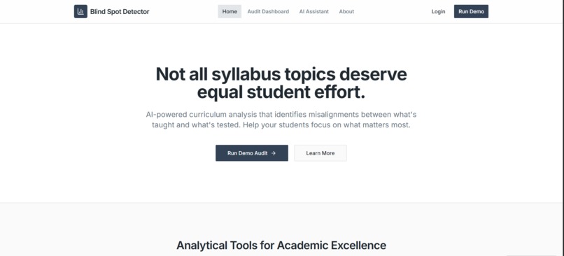 Curriculum Blind Spot Detector – screenshot 4