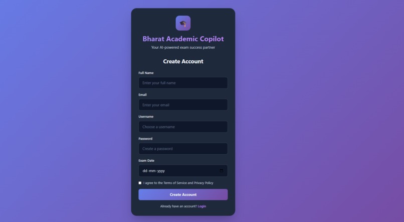 Bharat Academic Copilot – screenshot 1