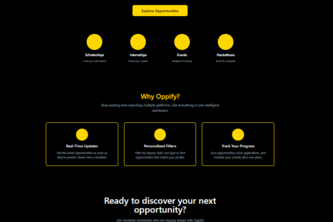 AI Powered Opportunity Discovery Platform for Students