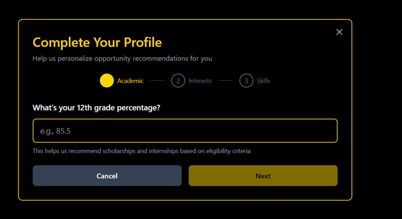 AI Powered Opportunity Discovery Platform for Students – screenshot 4