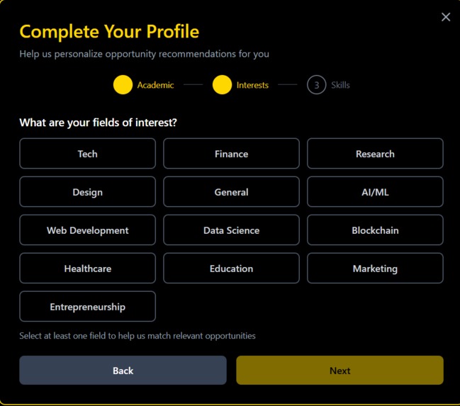 AI Powered Opportunity Discovery Platform for Students – screenshot 5