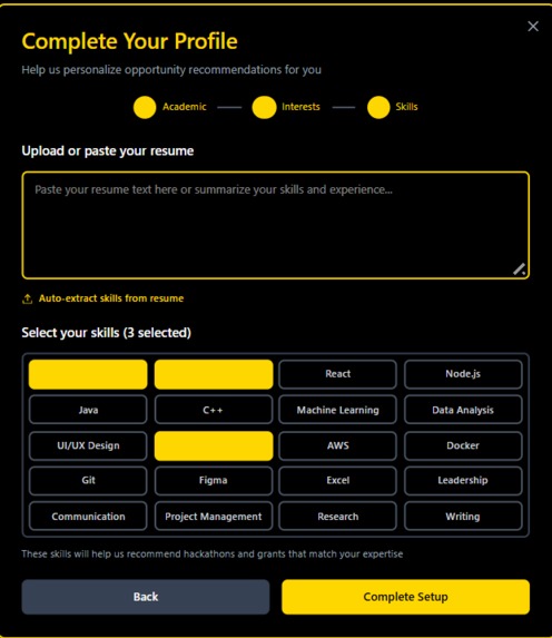 AI Powered Opportunity Discovery Platform for Students – screenshot 6
