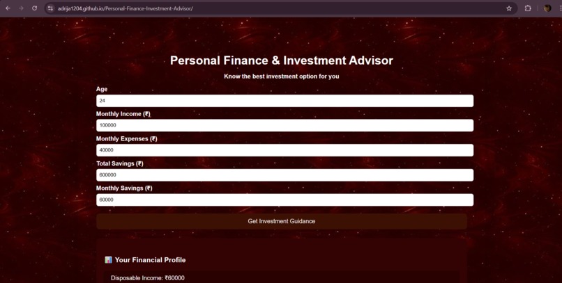 Personal Finance & Investment Advisor – screenshot 2