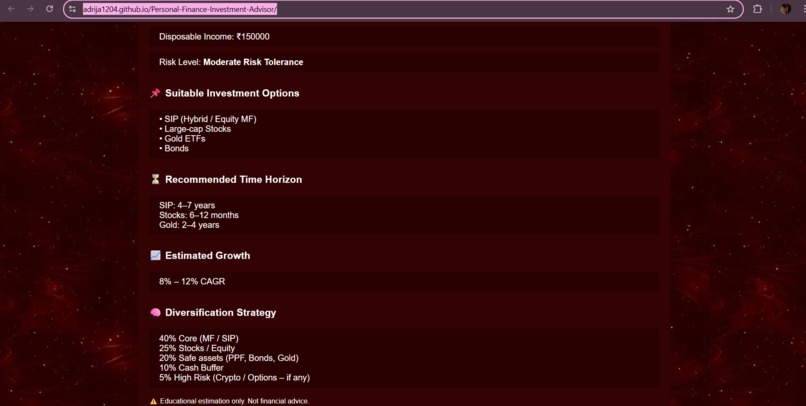 Personal Finance & Investment Advisor – screenshot 3