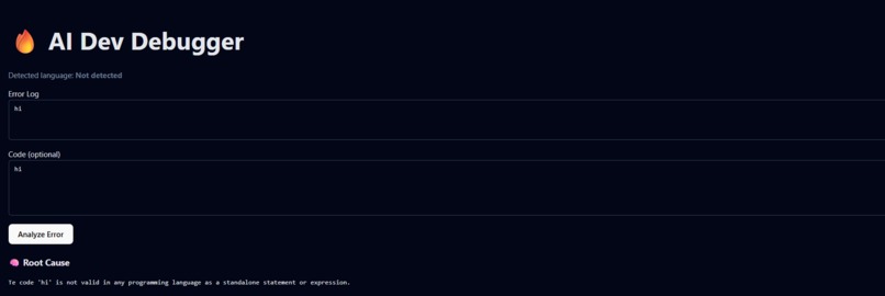 AI Dev Debugger – screenshot 1