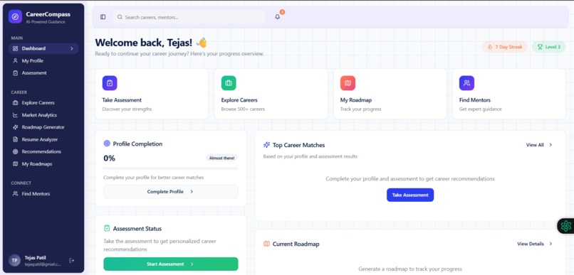 CareerCompass – screenshot 2