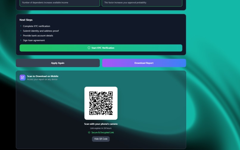 AI Powered Loan Management System – screenshot 7