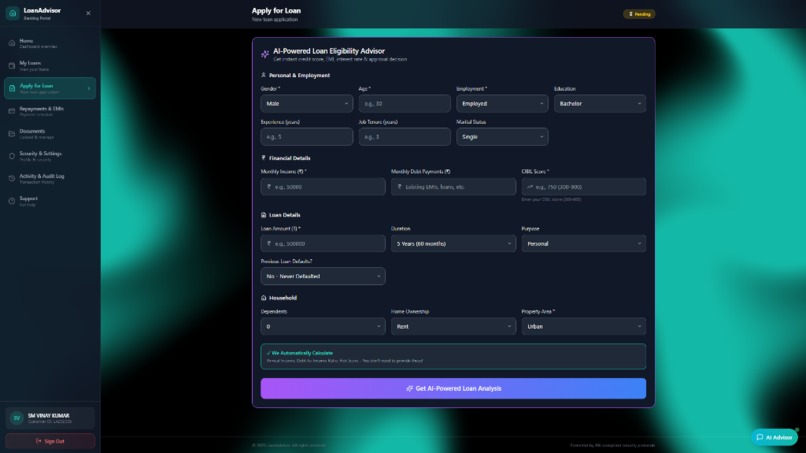 AI Powered Loan Management System – screenshot 8